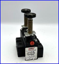 ARO A212SD-000-N-G Solenoid Air Control Valve 4-Way 2-Position, 1/4 NPTF NEW