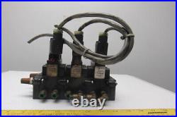 ARO A239SS-120-A Pneumatic Solenoid Air Control 3-Valve Manifold Block 120V