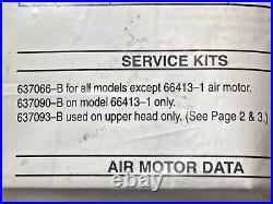 Aro 637066-B Valve Repair Kit for 3 air motors with 2 1/4 strokefree shipping