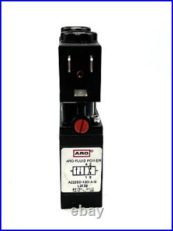 Aro A222SD-120-A-G Solenoid Air Control Valve, 1/4in, 120Vac NEW