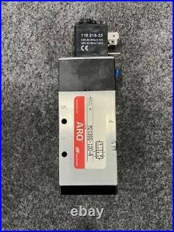 INGERSOLL-RAND ARO M213SS-120-A 4-Way 2 Position Solenoid Valve 3/8 NPT/120V