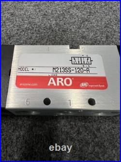 INGERSOLL-RAND ARO M213SS-120-A 4-Way 2 Position Solenoid Valve 3/8 NPT/120V