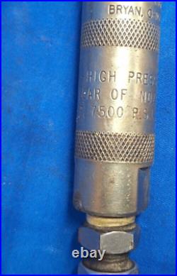 INGERSOLL RAND HIGH PRESSURE VALVE With SWIVEL EXTENSIONS MAX PSI 7500 PORT 3/8