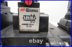 IR ARO A239SS-120-A Pneumatic Solenoid Air Control 3-Valve Manifold Block 120V