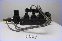 IR ARO A239SS-120-A Pneumatic Solenoid Air Control 3-Valve Manifold Block 120V