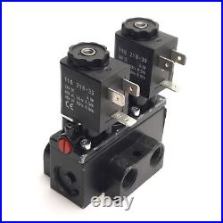 Ingersoll A212SD-024-D-G Pneumatic Valve 2-Pos 4-Way, Vac to 150 Psi, 24VDC Coil