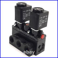 Ingersoll A212SD-024-D-G Pneumatic Valve 2-Pos 4-Way, Vac to 150 Psi, 24VDC Coil