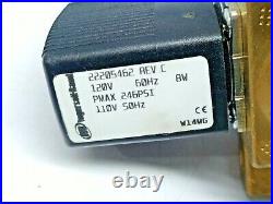 Ingersoll Rand 22205462 Rev C 2/2 Way Solenoid Valve 110-120V 50-60Hz 8W Pmax246