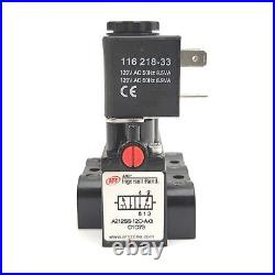 Ingersoll Rand 2F985 Air Control Solenoid Valve 4-Way/2-Pos, 120VAC, 1/4NPT