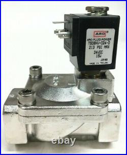 Ingersoll Rand ARO TS08HV-024-D Solenoid Valve 24VDC-Coil 304SS 2-WAY 1NPT NC