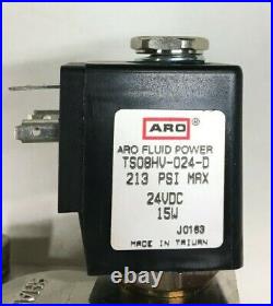 Ingersoll Rand ARO TS08HV-024-D Solenoid Valve 24VDC-Coil 304SS 2-WAY 1NPT NC