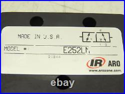 Ingersoll Rand E252LM Pneumatic Air Control Valve Manual 2 Pos 3 Way