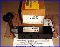 Ingersoll Rand E312LS Manual Air Control Valve E 312 LS Port Size 1/4 NPT NEW