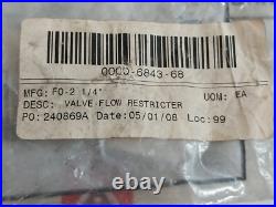 Ingersoll Rand F0-2 1/4 Flow Control Valve 240.25.01.33 Ingersoll Rand F0-2 1/4 Flow Control Valve 240.25.01.33