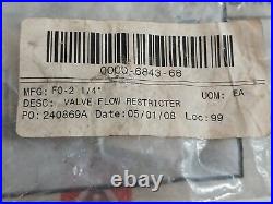 Ingersoll Rand F0-2 1/4 Flow Control Valve 240.25.01.33