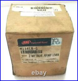 Ingersoll Rand M114LR-G 2 Way Valve, Rotary Lever