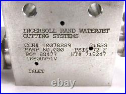 Ingersoll Rand Waterjet Swivel Joint HP Stainless Valve. 56 = 9/16, 10078889