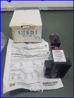 NIB Ingersoll Rand ARO A212SS-024-D Alpha Series 4-Way Solenoid-Actuated