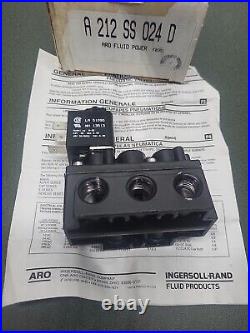 NIB Ingersoll Rand ARO A212SS-024-D Alpha Series 4-Way Solenoid-Actuated