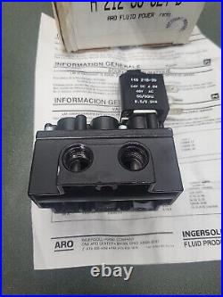 NIB Ingersoll Rand ARO A212SS-024-D Alpha Series 4-Way Solenoid-Actuated