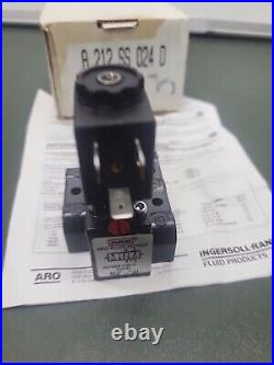 NIB Ingersoll Rand ARO A212SS-024-D Alpha Series 4-Way Solenoid-Actuated