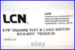 New Lcn Ingersoll Rand 8310-853t 4.75 Text & Logo Switch 8310853t