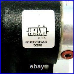 Used Ingersoll Rand K214sd-120-a-g Solenoid Air Control Valve K214sd120ag